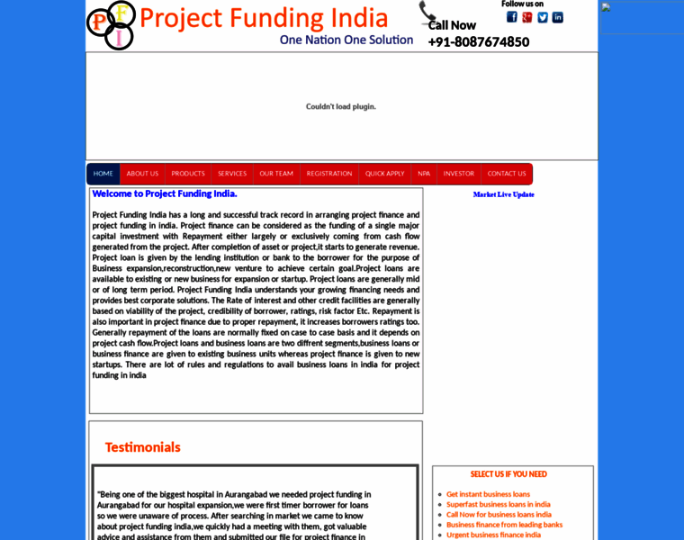 Projectfundingindia.com thumbnail