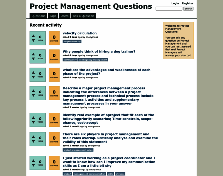 Projectmanagementquestions.com thumbnail