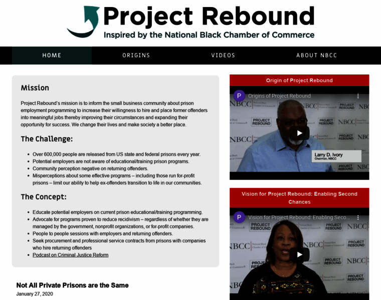 Projectrebound.org thumbnail