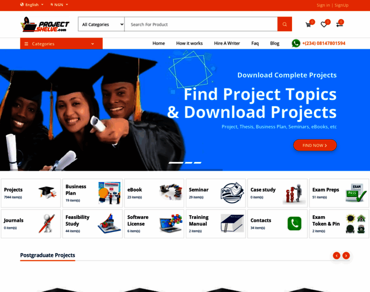 Projectshelve.com thumbnail