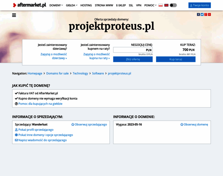 Projektproteus.pl thumbnail