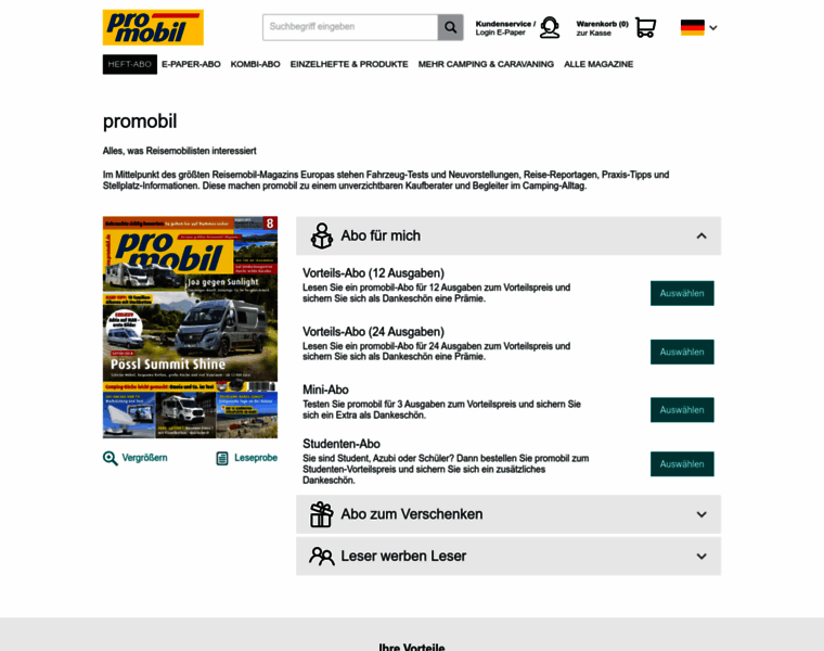 Promobil-shop.de thumbnail