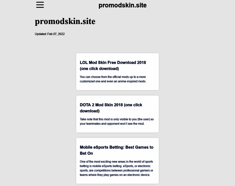 Promodskin.site thumbnail