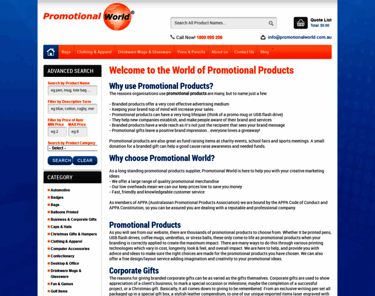 Promotionalworld.com.au thumbnail