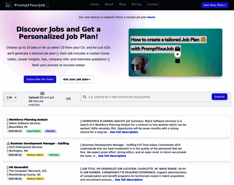 Promptyourjob.com thumbnail Promptyourjob.com thumbnail