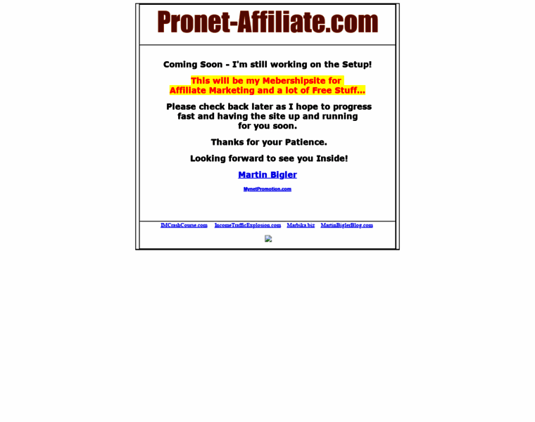 Pronet-affiliate.com thumbnail
