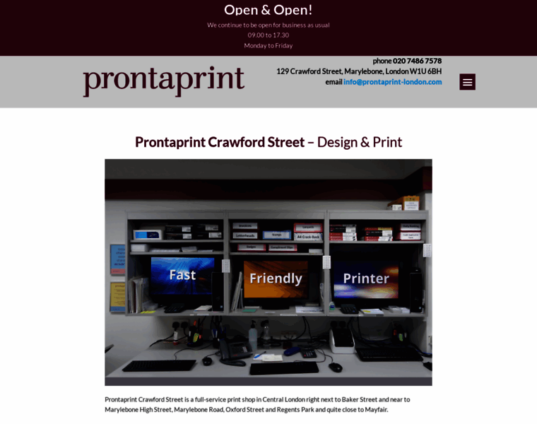 Prontaprint-london.com thumbnail