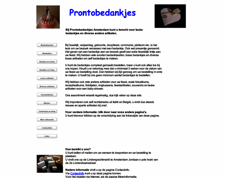 Prontobedankjes.nl thumbnail