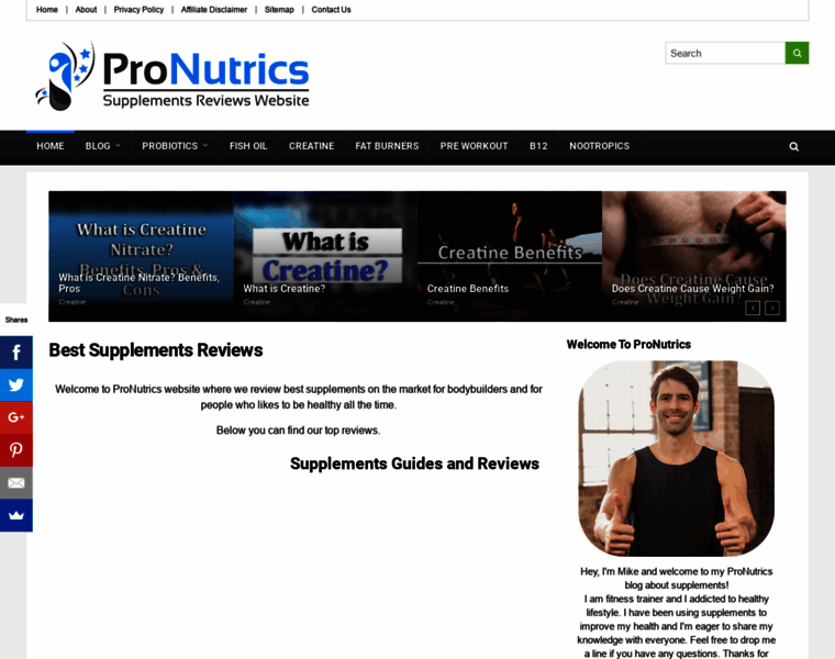 Pronutrics.co thumbnail