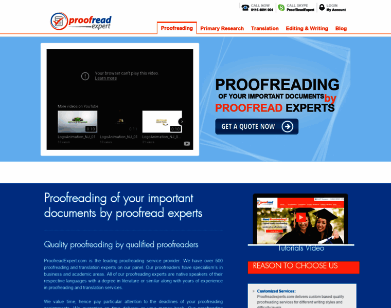 Proofreadexpert.com thumbnail