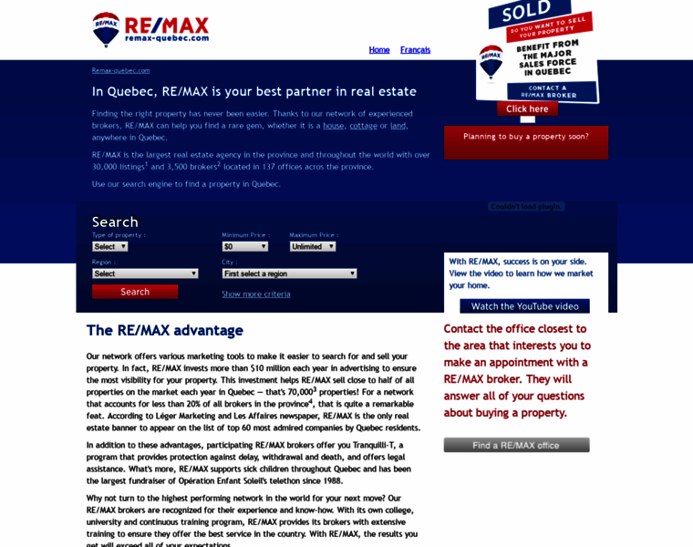 Properties.remax-quebec.com thumbnail