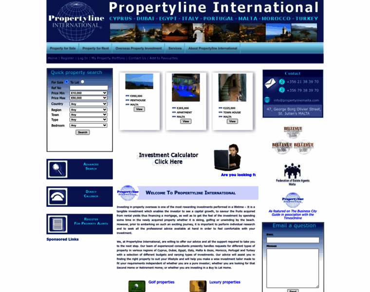 Propertylineinternational.co.uk thumbnail