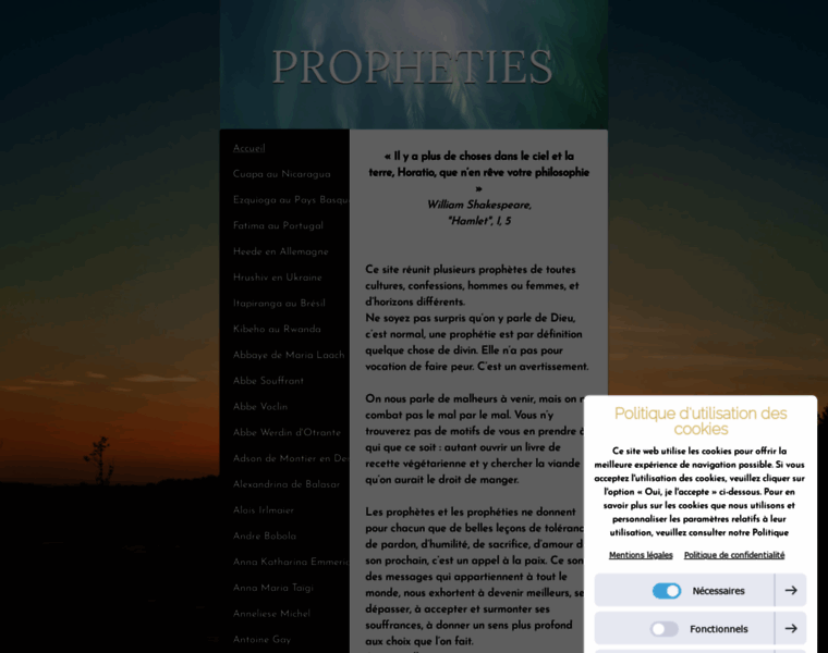 Propheties.jimdofree.com thumbnail