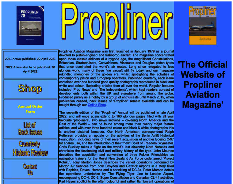 Propliner.co.uk thumbnail