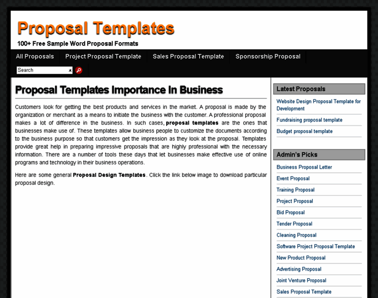 Proposaltemplatespro.com thumbnail
