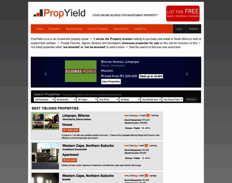 Propyield.co.za thumbnail