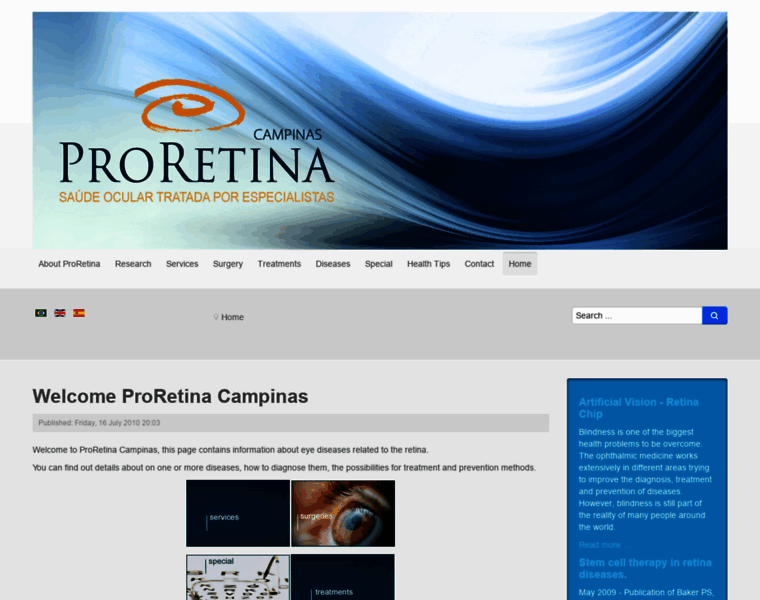 Proretina.com.br thumbnail