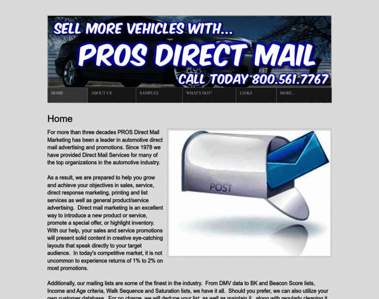Prosdirectmail.com thumbnail