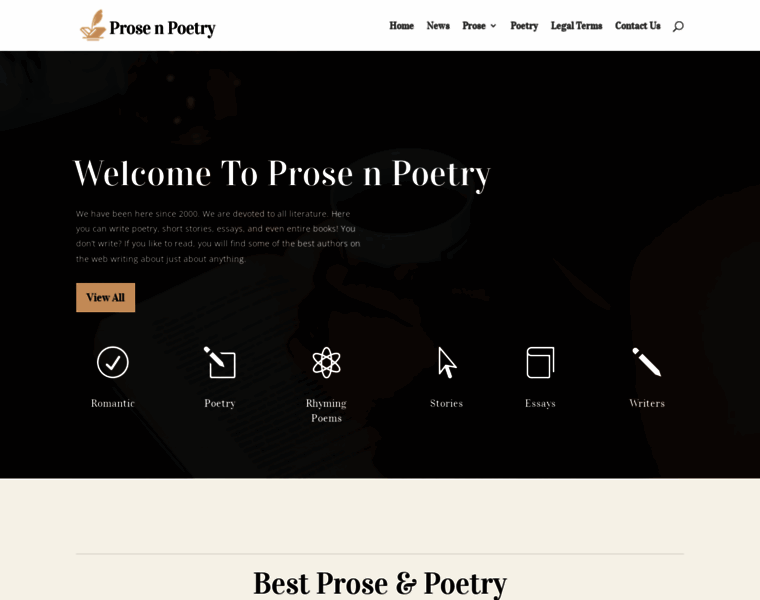 Prose-n-poetry.com thumbnail