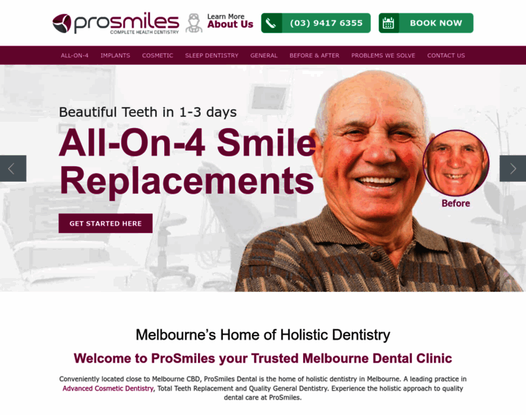 Prosmiles.com.au thumbnail