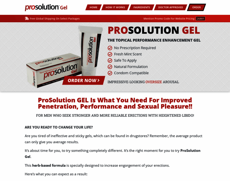 Prosolution-gel.com thumbnail