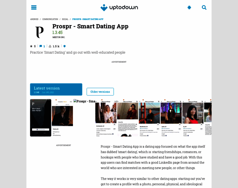 Prospr-smart-dating-app.en.uptodown.com thumbnail