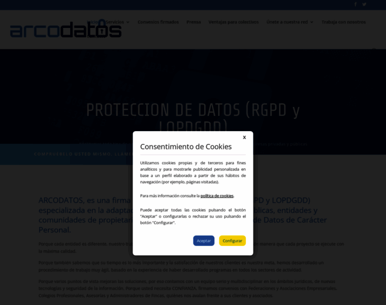 Protecciondedatos.com.es thumbnail