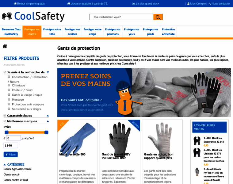Protection-gants.fr thumbnail