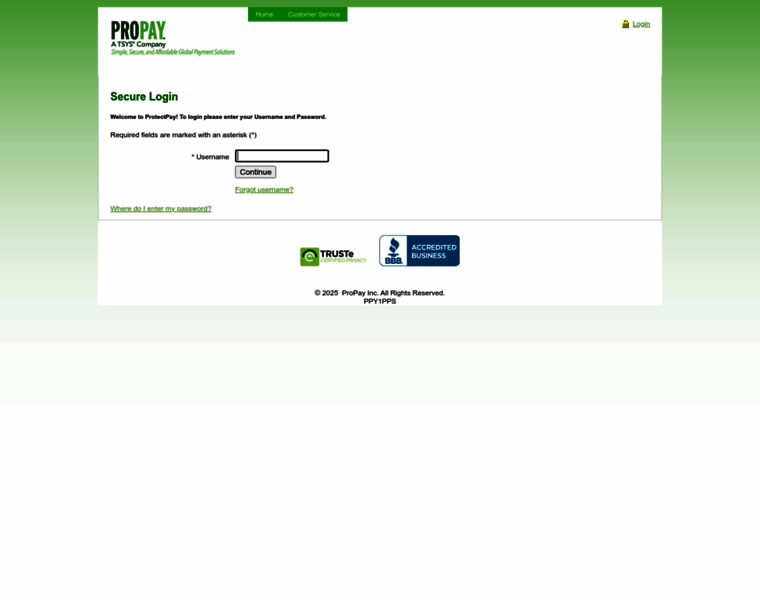 protectpay.propay.com at Website Informer. Login. Visit Protectpay Propay.