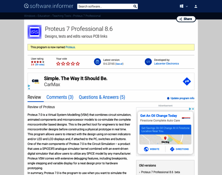 Proteus-7-professional.software.informer.com thumbnail