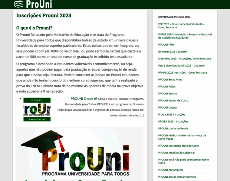 Prouni.net thumbnail