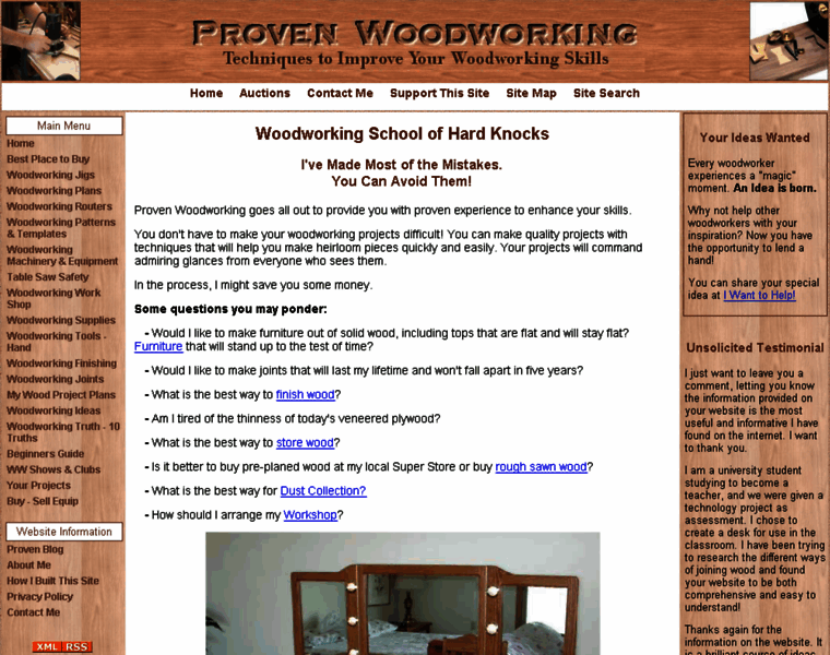 Provenwoodworking.com thumbnail