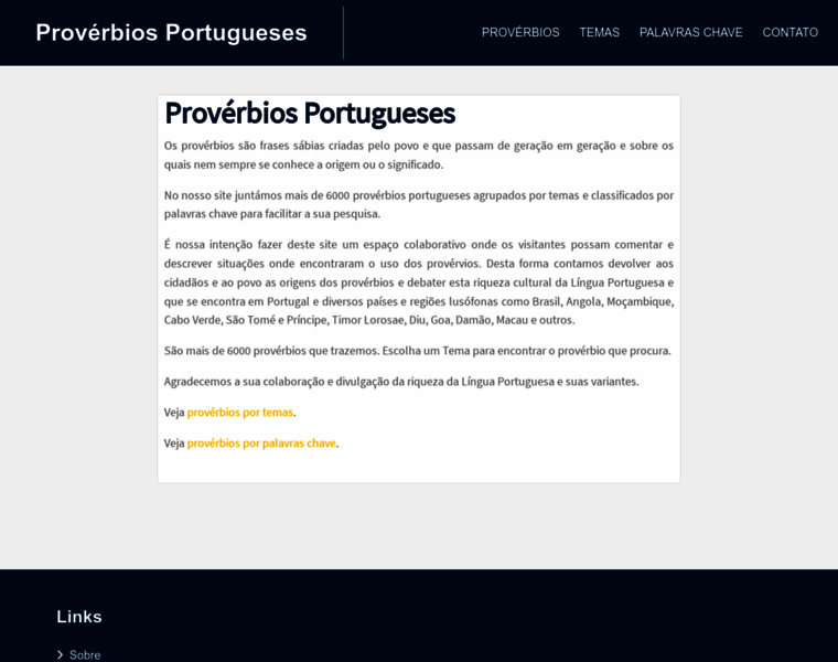 Proverbiosportugueses.com thumbnail