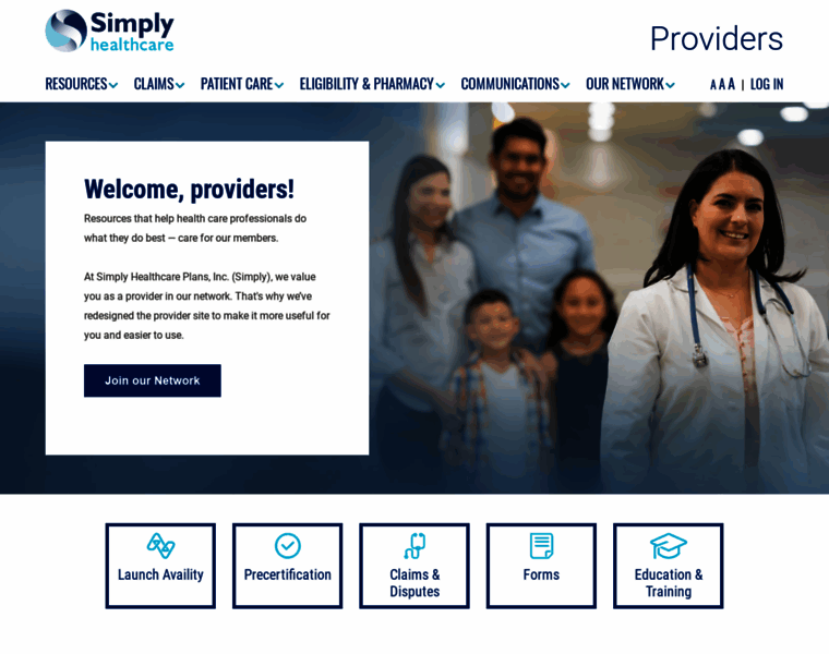provider.simplyhealthcareplans.com at WI. Simply Healthcare Plans Providers