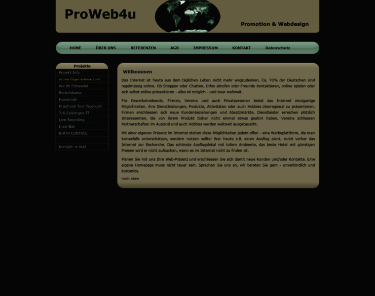 Proweb4u.de thumbnail