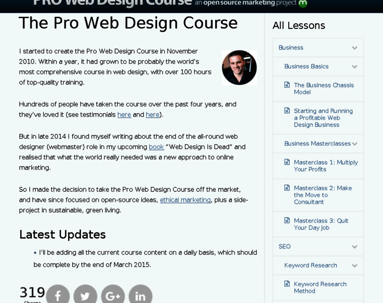 Prowebdesigncourse.com thumbnail
