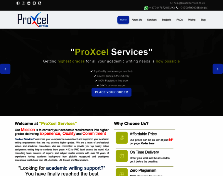 Proxcelservices.co.uk thumbnail