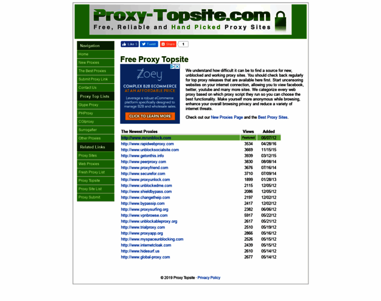 Proxy-topsite.com thumbnail