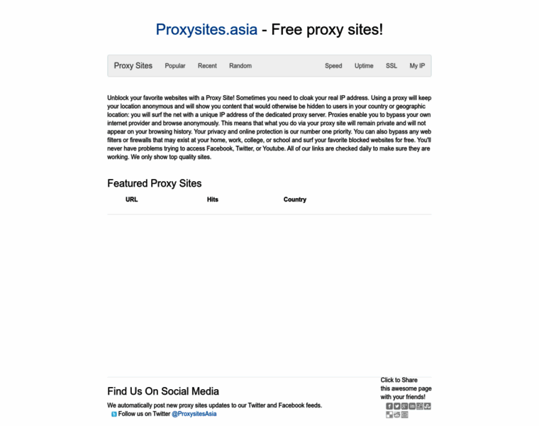 Proxysites.asia thumbnail