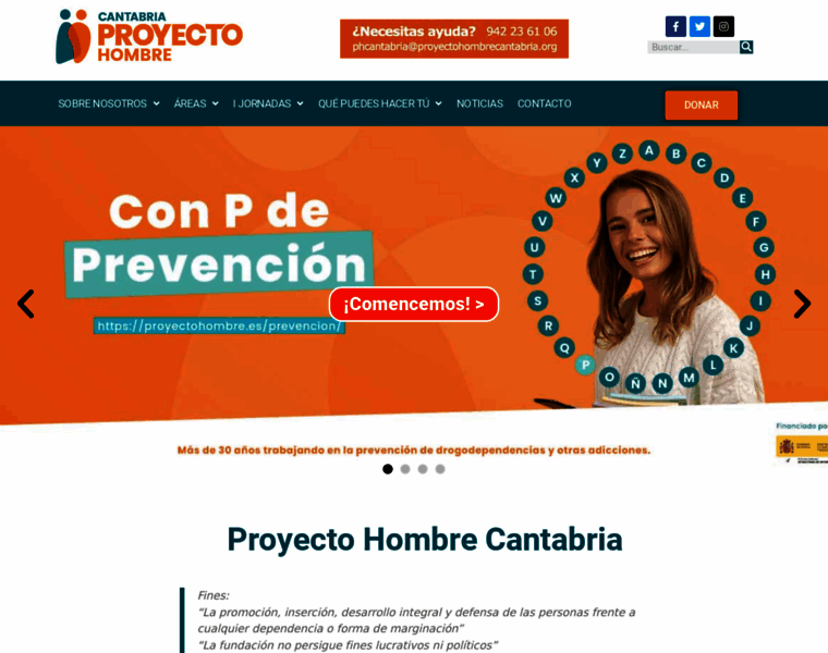 Proyectohombrecantabria.org thumbnail