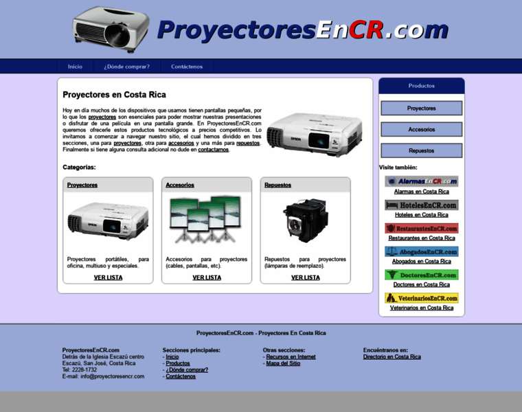 Proyectoresencr.com thumbnail
