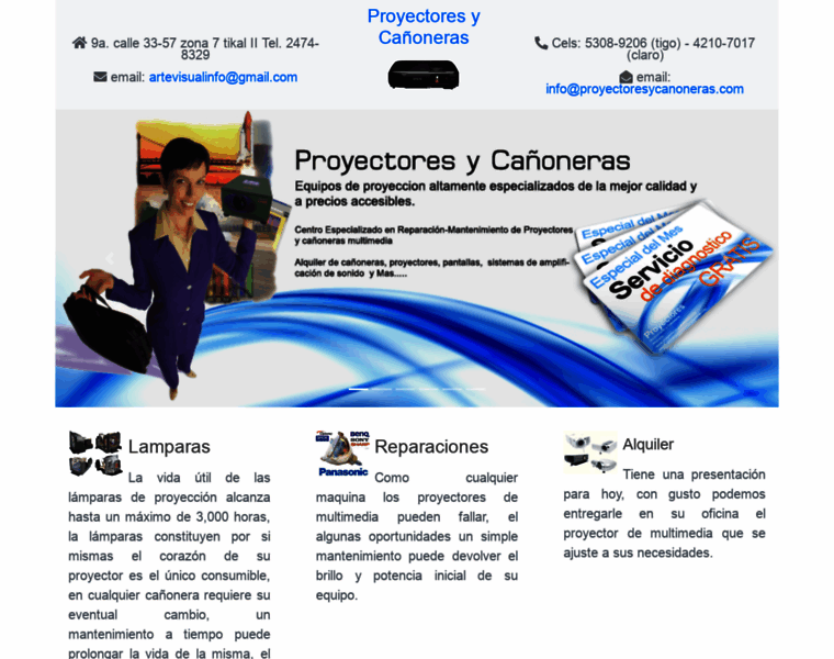 Proyectoresycanoneras.com thumbnail