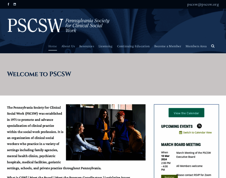 Pscsw.org thumbnail