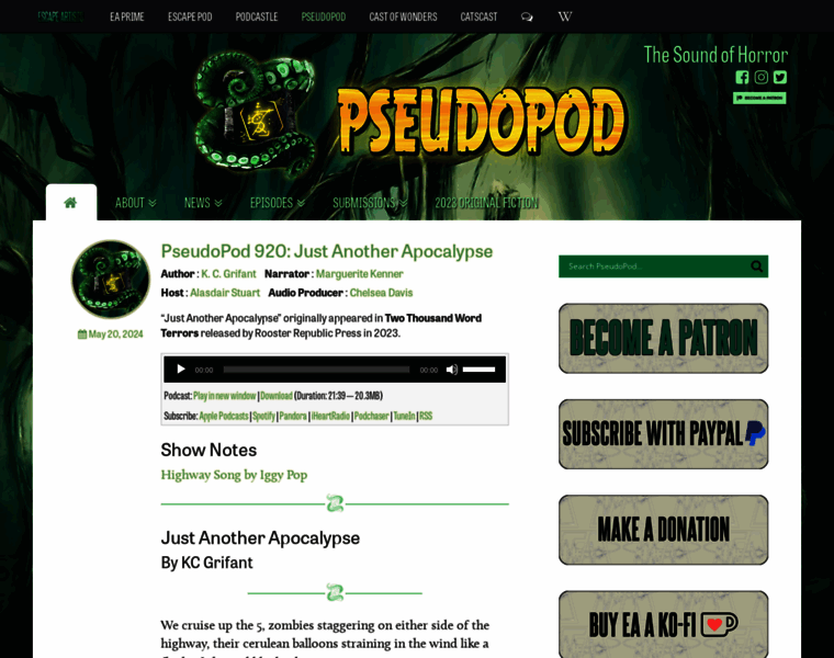 Pseudopod.org thumbnail