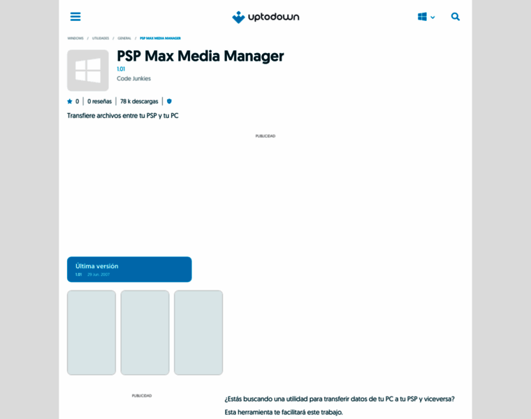 Psp-max-media-manager.uptodown.com thumbnail