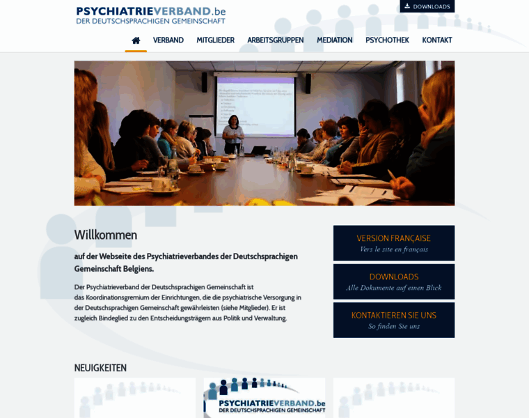 Psychiatrieverband.be thumbnail