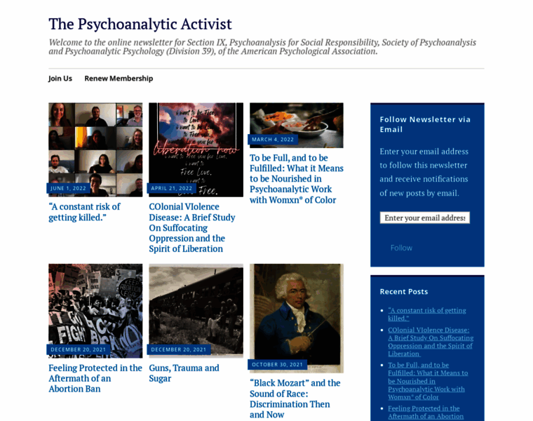 Psychoanalyticactivist.com thumbnail