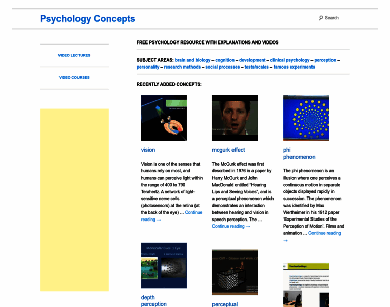 Psychologyconcepts.com thumbnail