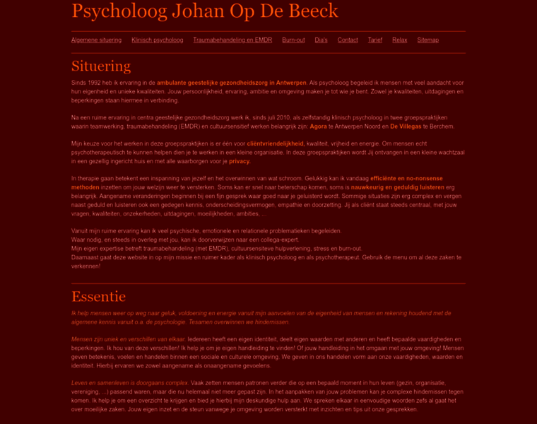 Psycholoogjohanopdebeeck.be thumbnail