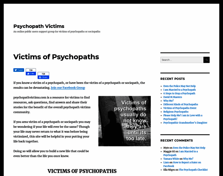 Psychopathvictims.com thumbnail